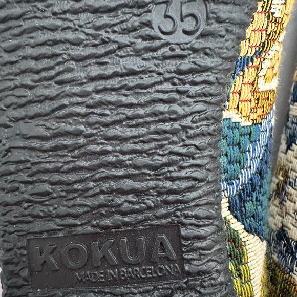 Kokua Women's‎ Floral Ballet Flats - Multicolor Cap Toe Size 35 EU - Picture 5 of 7